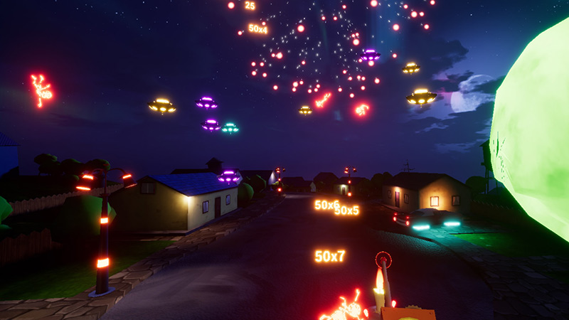 Aliens In The Yard game screenshot