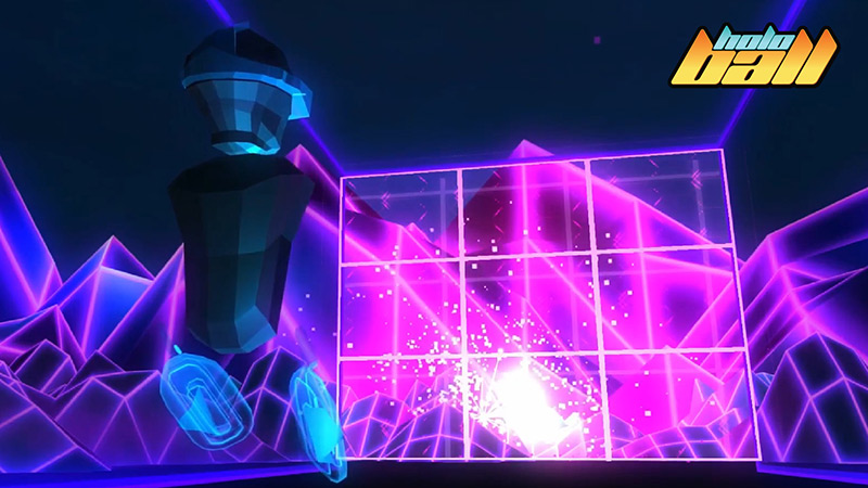 HoloBall Pongo game for VR, videogame screenshot