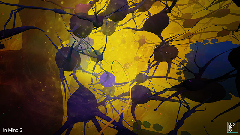 InMind 2 game screenshot, neurons in the brain