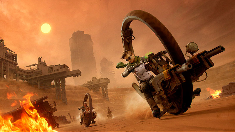 Monowheels VR game art