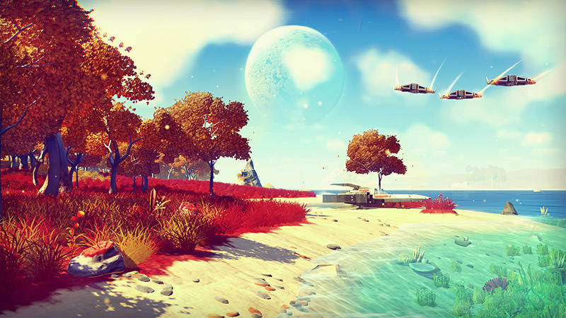 No Man's Sky planet landscape screenshot