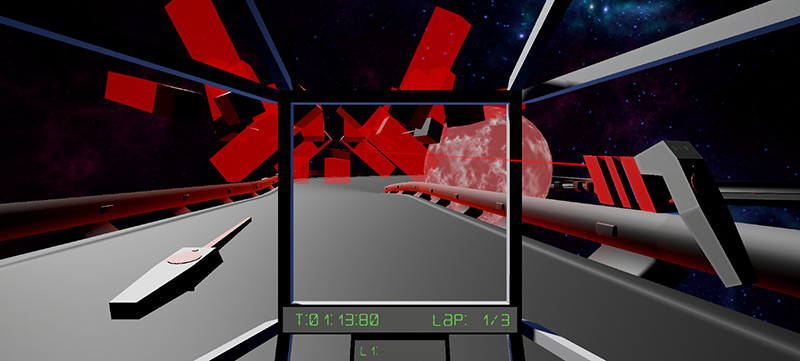 RacetronicVR raching and shooting game screenshot